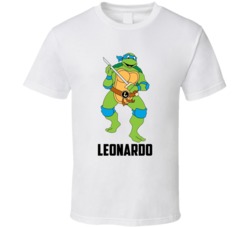 Leonardo Cartoon Character Tmnt Ninja Turtles Fan T Shirt 38839677