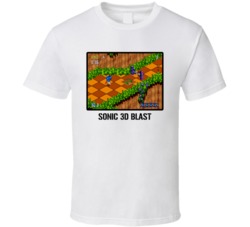 Sonic 3d Blast Video Game Classic Retro Fan T Shirt 39075970