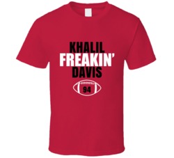 Khalil Freakin Davis Football Sports Star Fan T Shirt 39099810