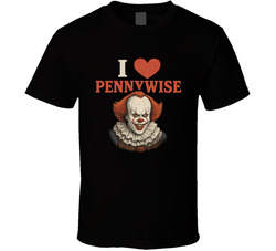 I Love Pennywise It Horror Movie T Shirt 40347428