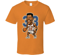 Patrick Ewing New York Basketball Sports Caricature T Shirt 40356129