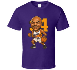 Charles Barkley Phoenix Basketball Sports Caricature T Shirt 40356130