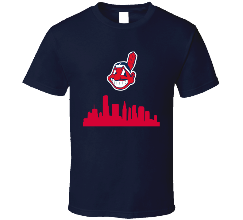 Cleveland Indians Skyline Baseball Tribe Sports T Shirt Cleveland Indians Skyline Baseball Tribe Sports T Shirt