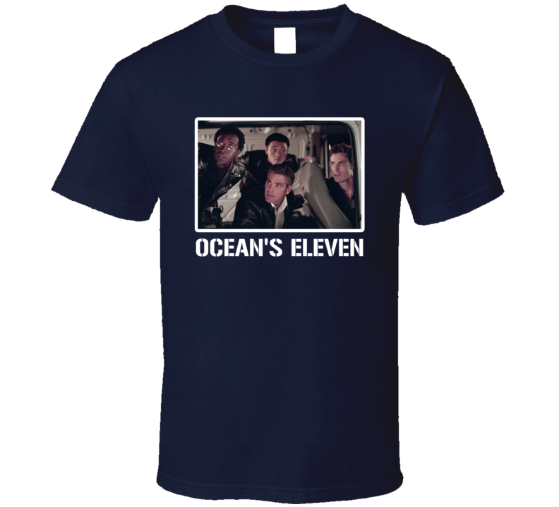 Ocean's Eleven Heist Movie Clooney Pitt Cool Fan T Shirt