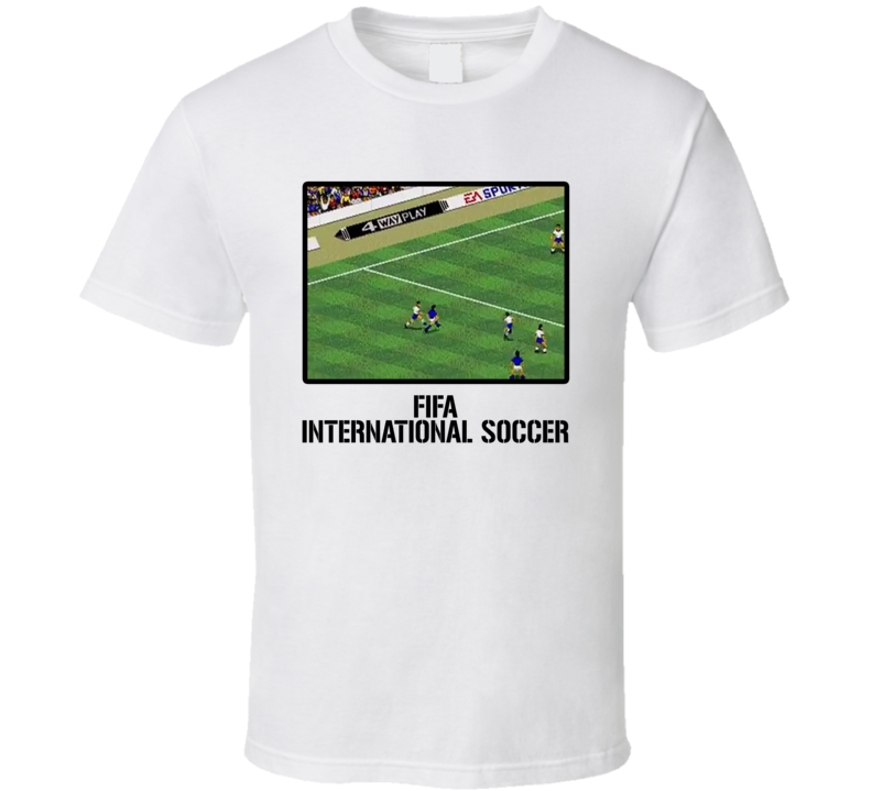 Fifa International Soccer Video Game Classic Retro Fan T Shirt