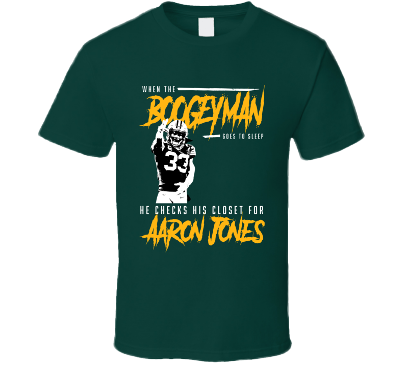 Aaron Jones Boogeyman Green Bay Football Fan T Shirt