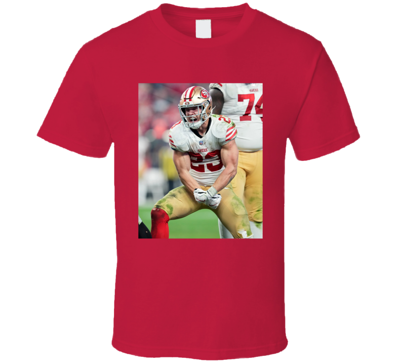 Christian Mccaffrey Flexing Football Fan T Shirt