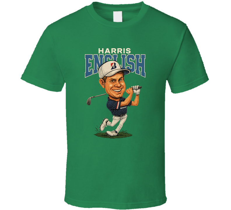 Harris English Caricature Golf T Shirt