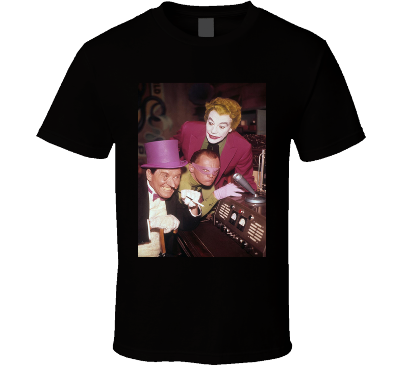Batman Villains Joker Penguin Riddler 60s Tv Show T Shirt