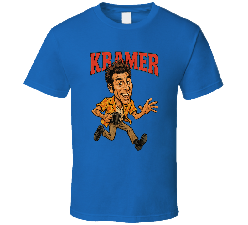 Kramer Seinfeld Caricature Tv Show T Shirt