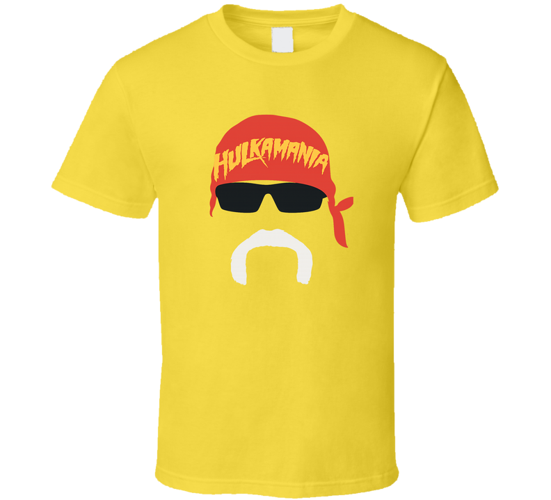Hulk Hogan Hulkamania Silhouette Wrestling T Shirt
