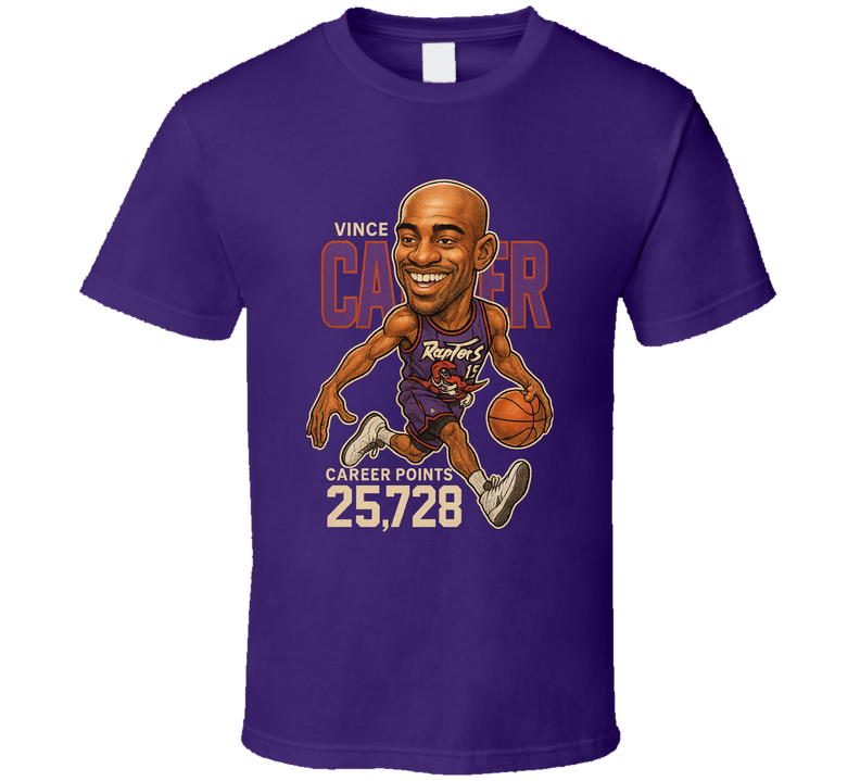 Vince Carter Basketball Caricature T Shirt