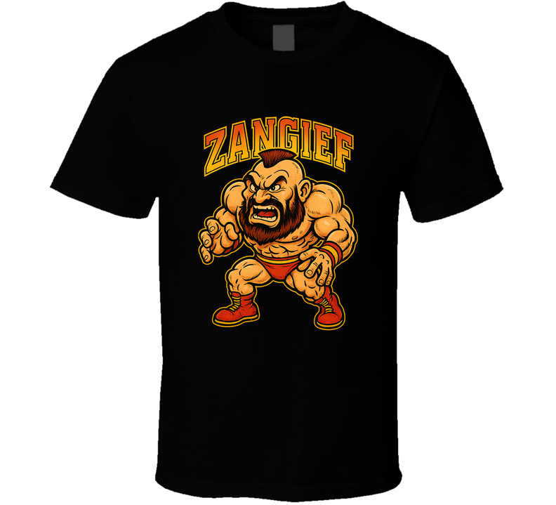 Zangief Street Fighter Video Game Caricature T Shirt