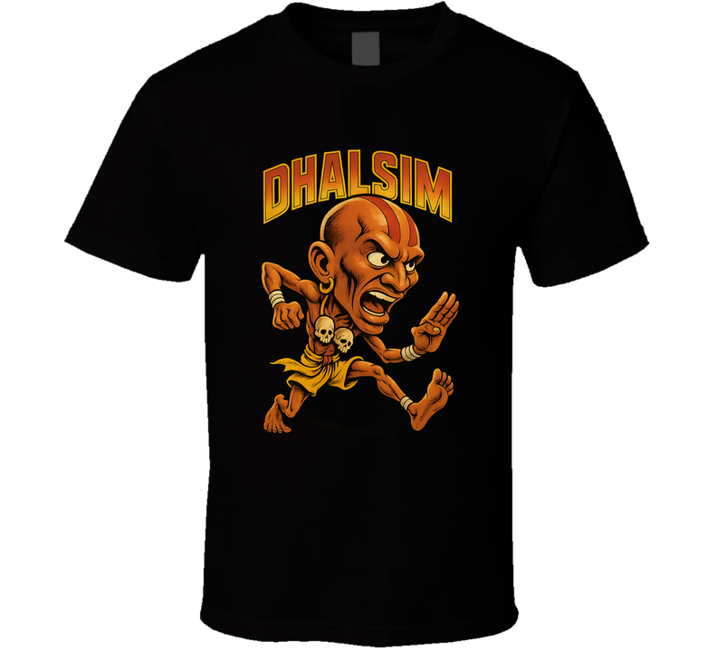 Dhalsim Street Fighter Video Game Caricature T Shirt