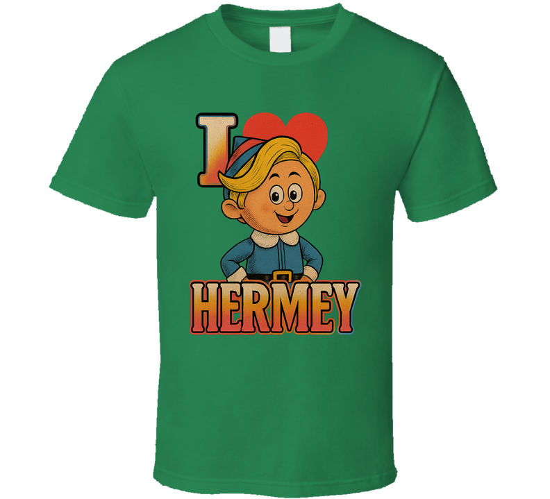 I Love Hermey Rudolph Movie Christmas T Shirt