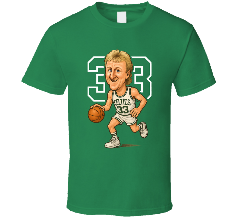 Larry Bird 33 Boston Basketball T Shirt