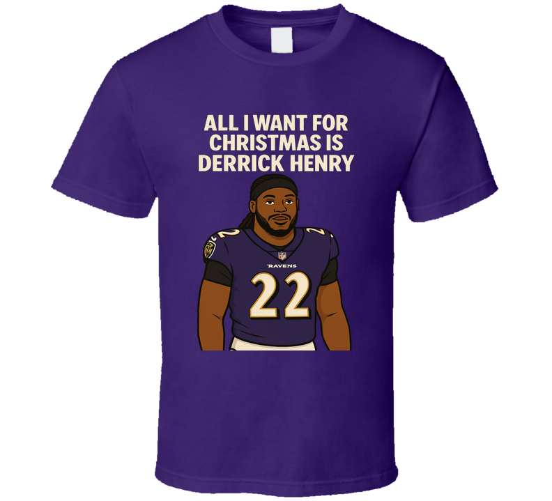All I Want For Christmas Is Derrick Henry Football T Shirt