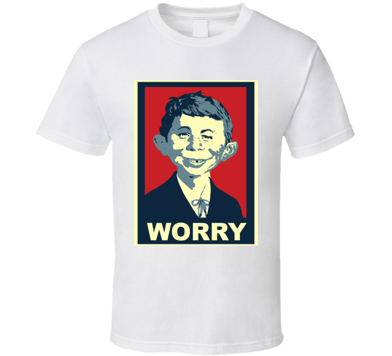 Alfred E Neuman Madd White T Shirt