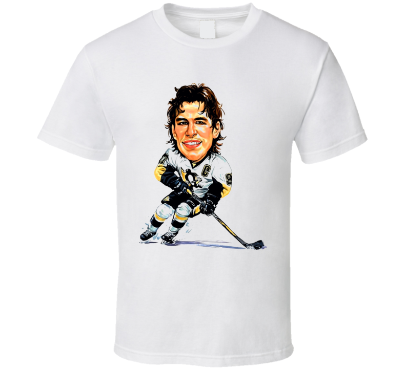 Sidney Crosby Cartoon Hockey Player T Shirt