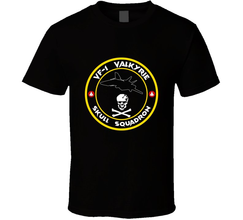Vf-1 Valkyrie Skull Squadron T Shirt Vf-1 Valkyrie Skull Squadron T Shirt