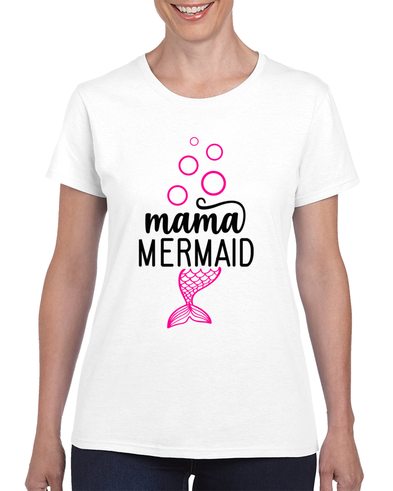 Mama Mermaid Ladies T Shirt Mama Mermaid Ladies T Shirt