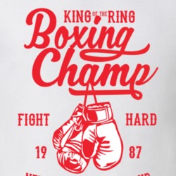 Boxing Champ Fight Hard T Shirt 38338899