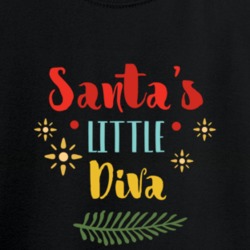 Santa's Little Diva T Shirt 39150705