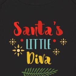 Santa's Little Diva Baby One Piece 39150706