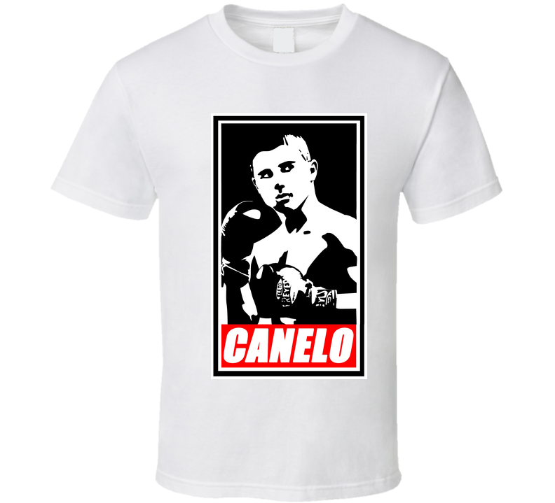 Saul "Canelo" Alvarez White Boxing Tshirt T Shirt