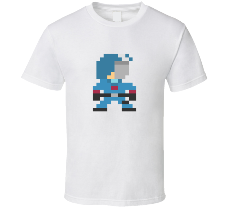 80's Cartoon GI JOE 8 Bit Cobra Commander T Shirt 80's Cartoon GI JOE 8 Bit Cobra Commander T Shirt