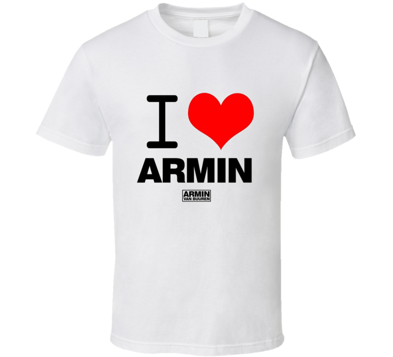 DJ Armin van Buuren I HEART ARMIN T Shirt DJ Armin van Buuren I HEART ARMIN T Shirt