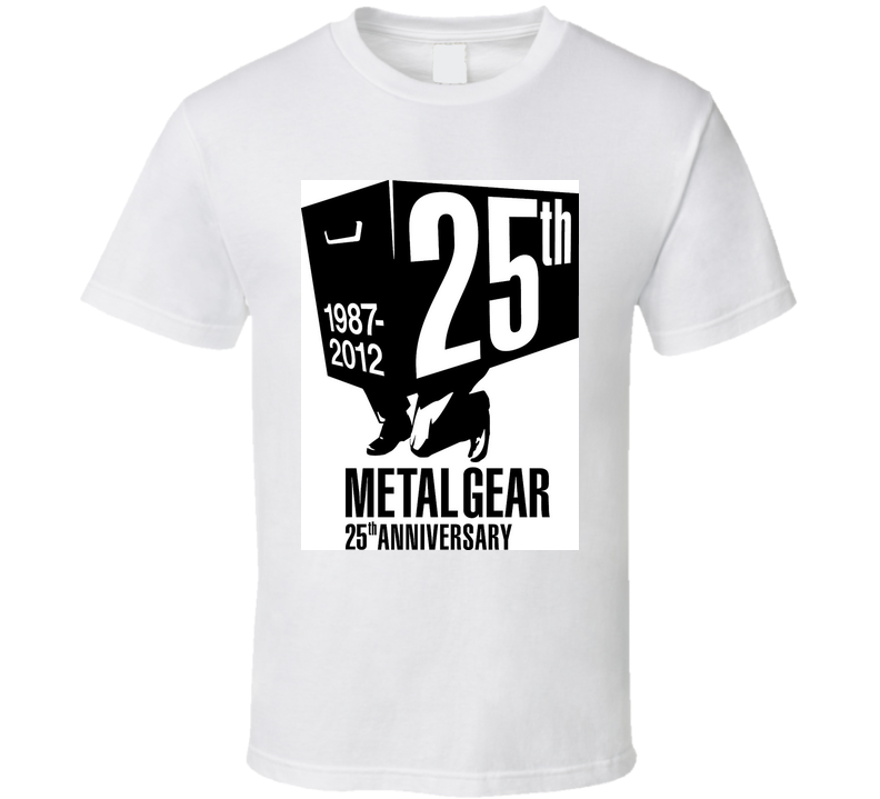 METAL GEAR 25TH ANNIVERSARY VIDEO GAME T Shirt METAL GEAR 25TH ANNIVERSARY VIDEO GAME T Shirt