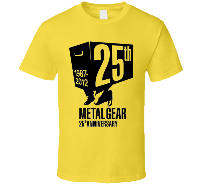 METAL GEAR VIDEO GAME 25TH ANNIVERSARY T Shirt METAL GEAR VIDEO GAME 25TH ANNIVERSARY T Shirt