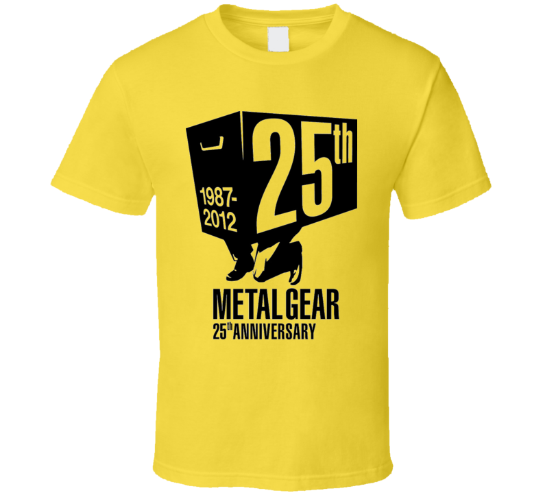 METAL GEAR VIDEO GAME 25TH ANNIVERSARY  T Shirt