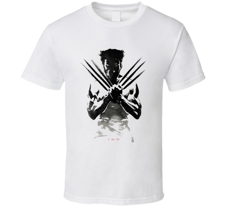 The Wolverine Movie Poster Tshirt The Wolverine Movie Poster Tshirt