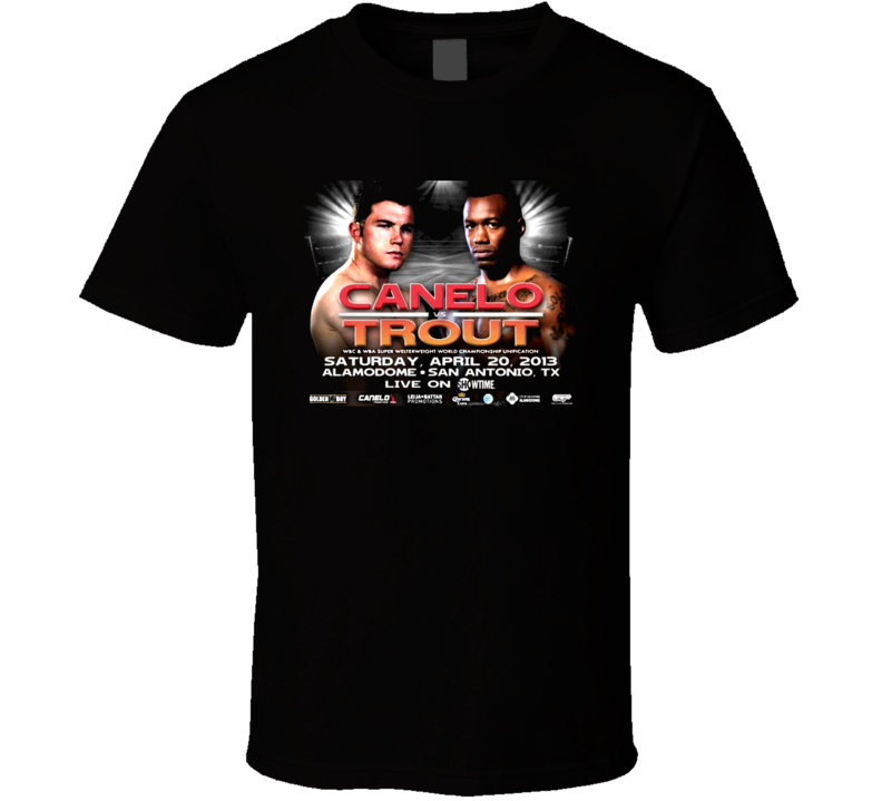 Saul Canelo Alavarez Vs Austin No Doubt Trout April 20th Fight Poster Boxing T Shirt