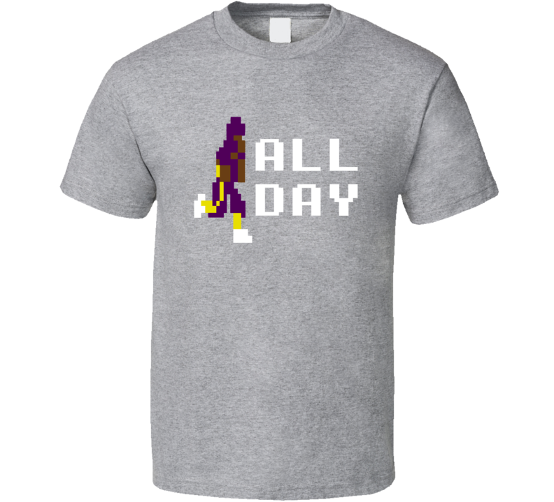 Adrian Peterson AP All Day 8 Bit Minnesota Football T Shirt Adrian Peterson AP All Day 8 Bit Minnesota Football T Shirt