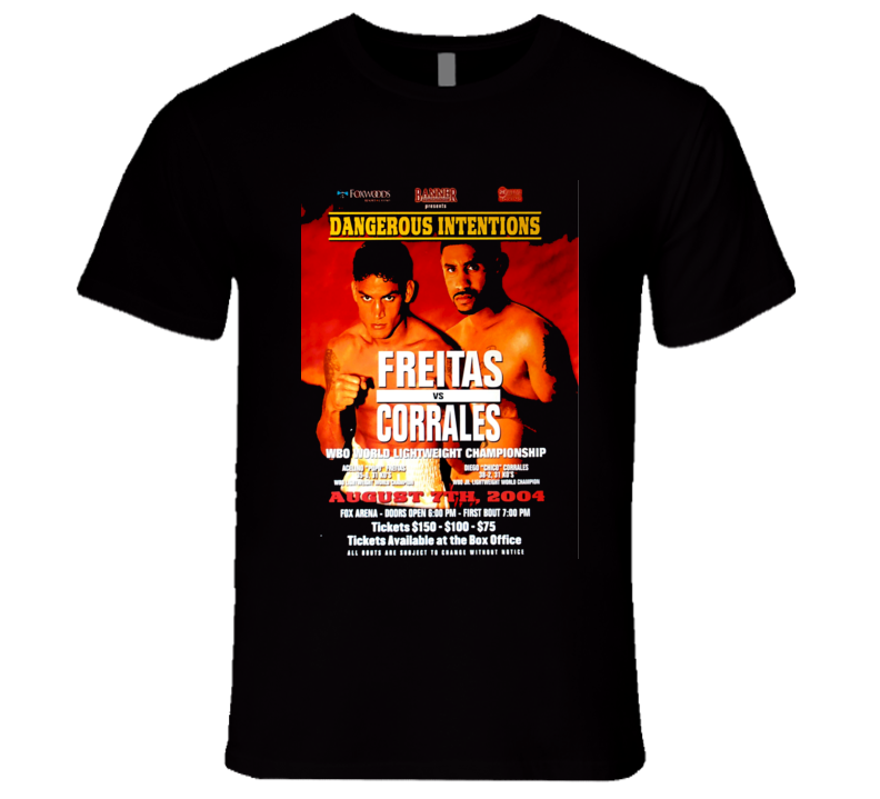 Aclino "Popo" Frietas vs Diego Corrales Boxing Fight Poster T Shirt Aclino "Popo" Frietas vs Diego Corrales Boxing Fight Poster T Shirt
