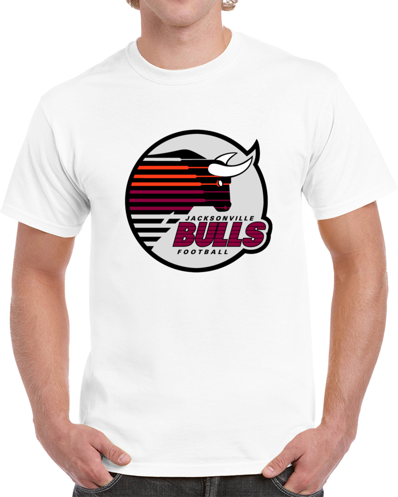 Cool Retro Classic USFL Jacksonville Bulls 1983 Logo Football V2 T Shirt