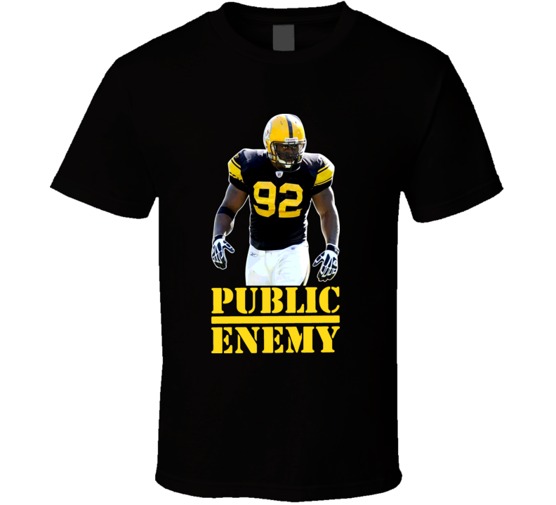 James Harrison Public Enemy Pittsburgh Football T Shirt