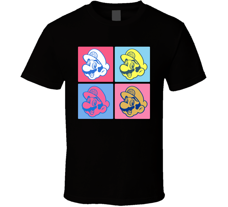 Super Mario Bros Warhol T Shirt