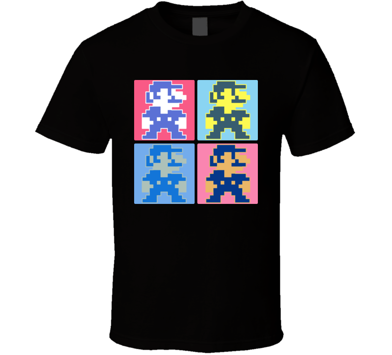 Super Mario Bros Retro Warhol T Shirt Super Mario Bros Retro Warhol T Shirt