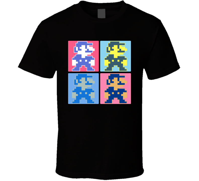 Super Mario Bros Retro Warhol T Shirt