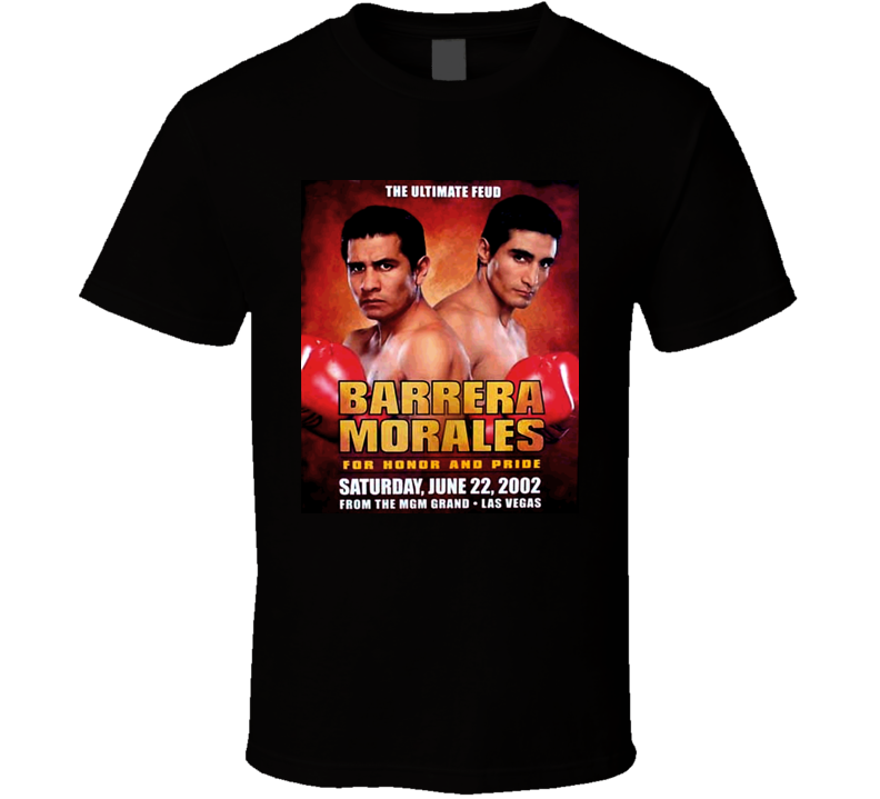 Barrera Morales 2002 Boxing Poster T Shirt Barrera Morales 2002 Boxing Poster T Shirt