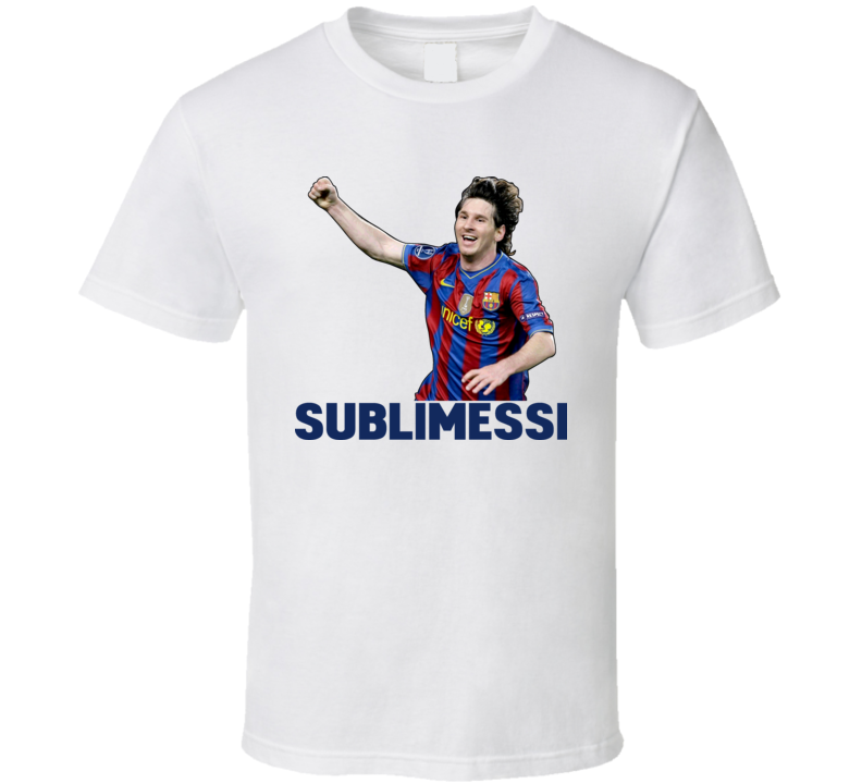 Lionel Messi Sublimessi Barcelona Argentina Soccer T Shirt