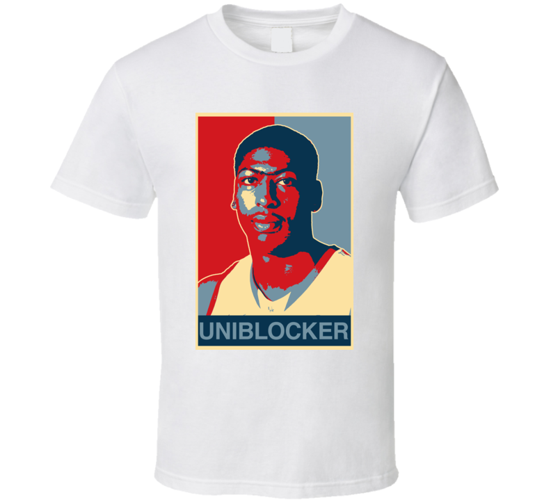 Anthony Davis New Orleans Basketball UNIBLOCKER Hope T Shirt Anthony Davis New Orleans Basketball UNIBLOCKER Hope T Shirt