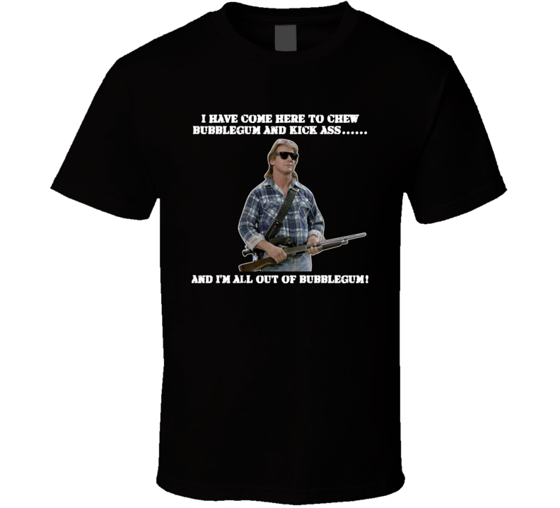 They Live John Carpenter Horror Sci Fi Movie Bubblegum Quote T Shirt They Live John Carpenter Horror Sci Fi Movie Bubblegum Quote T Shirt