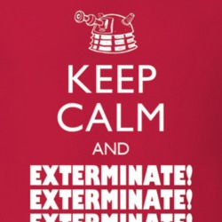 Doctor Who Dalek Keep Calm and Exterminate T Shirt 1004849