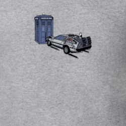 Doctor Who Back to the Future Tardis Delorean T Shirt 1004853