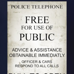 Doctor Who Police Box Sign T Shirt 1004855